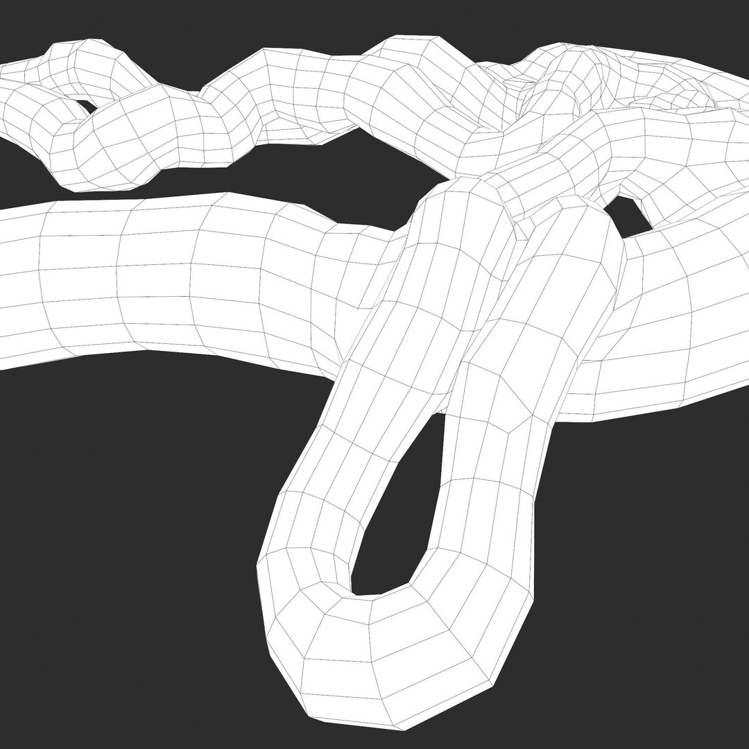 Intestines Pile 3D Model – Low Poly Horror Prop with PBR Textures - View 51