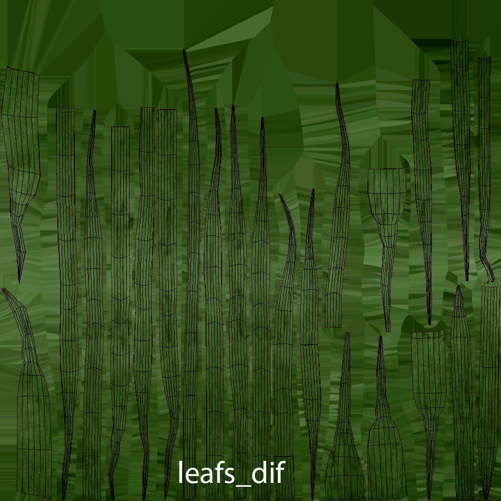 Crocus Plant Parts with Saffron - Low-Poly Game-Ready 3D Model