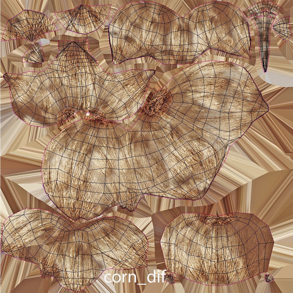 Crocus Plant Parts with Saffron - Low-Poly Game-Ready 3D Model - View 33