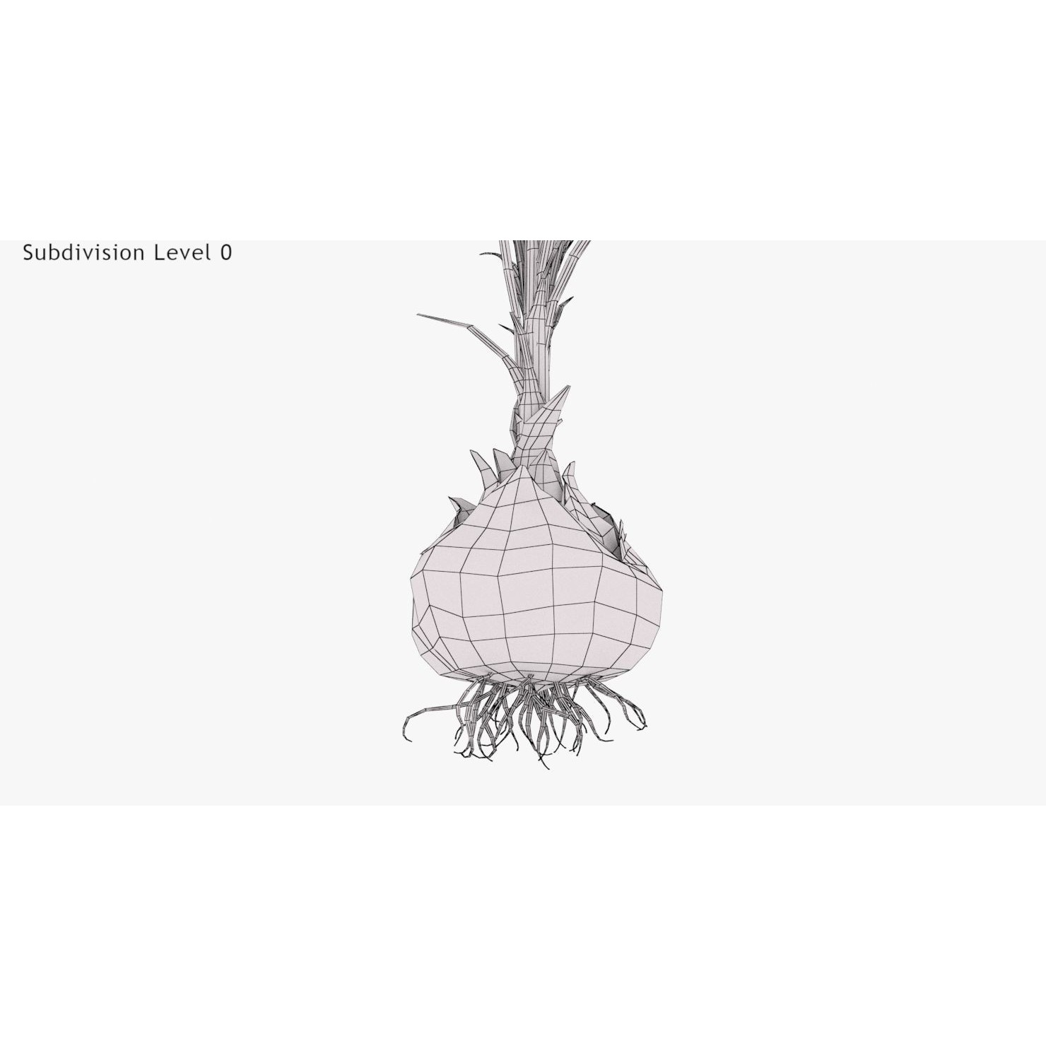 Crocus Plant Parts with Saffron - Low-Poly Game-Ready 3D Model - View 7