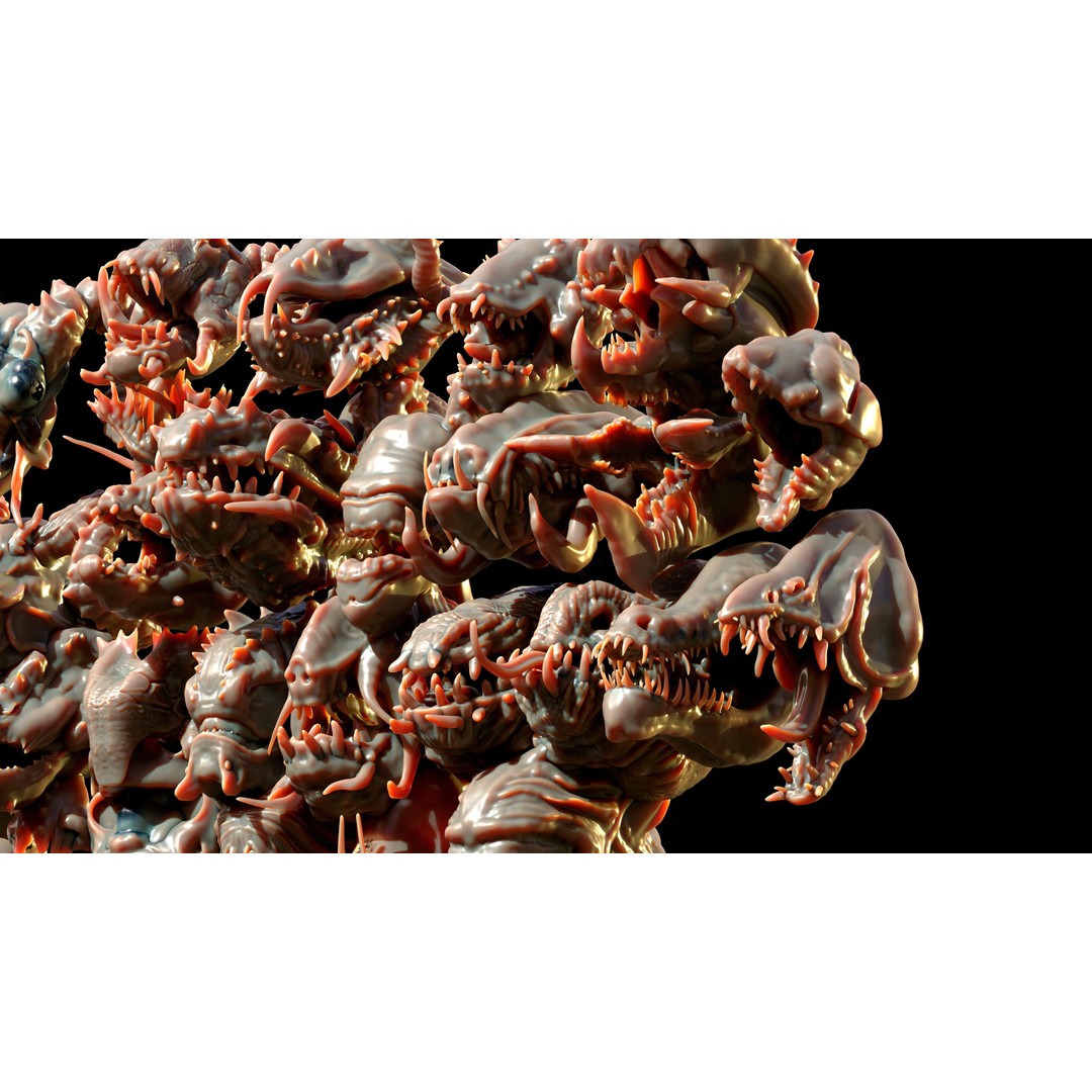 Dragon Head 3D Model – Character Anatomy Collection, FBX, OBJ - View 16