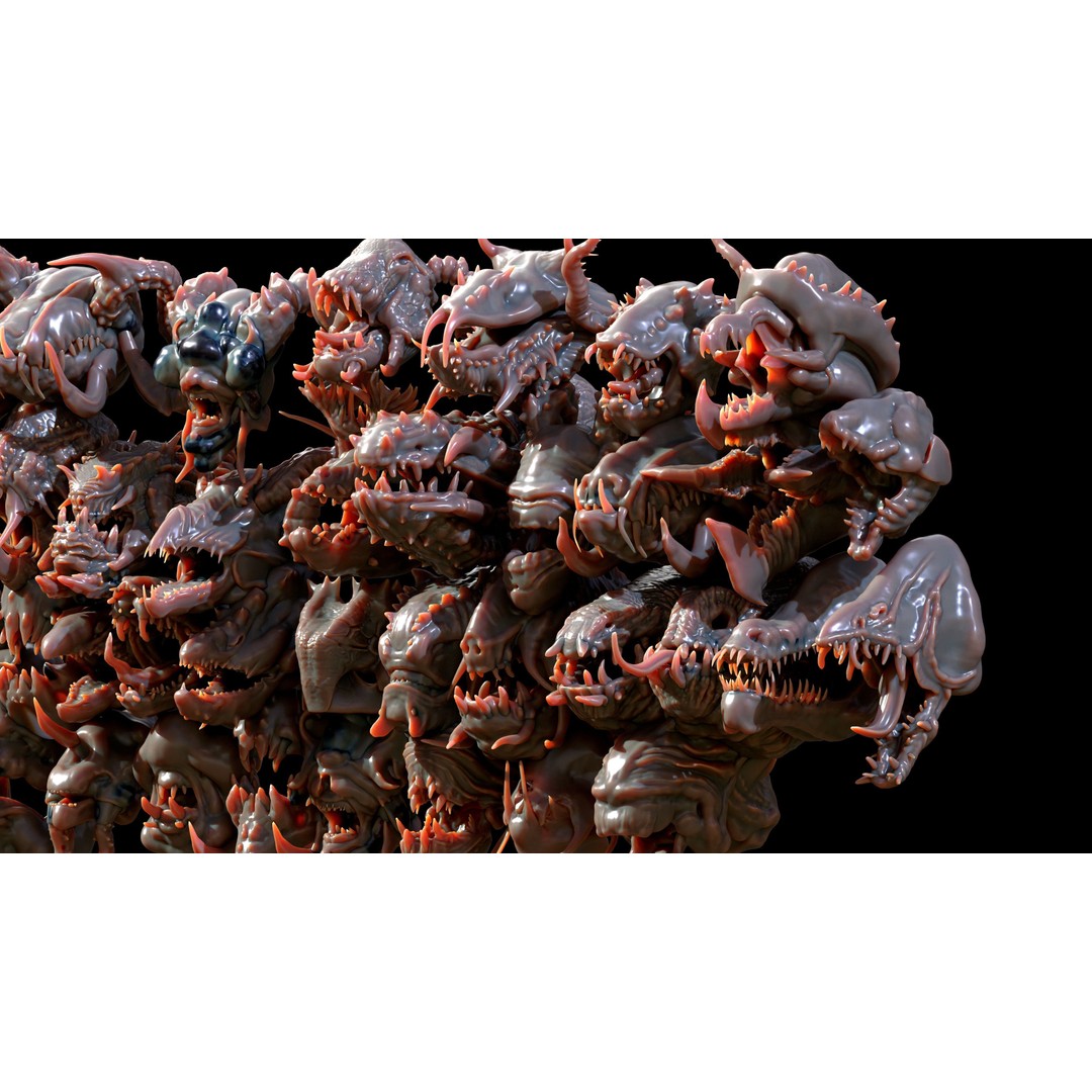 Dragon Head 3D Model – Character Anatomy Collection, FBX, OBJ - View 18