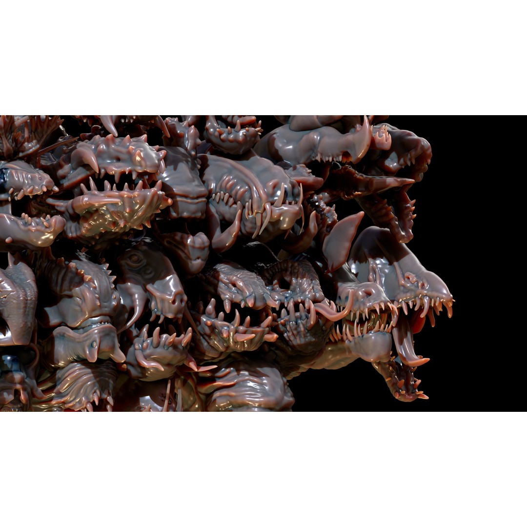 Dragon Head 3D Model – Character Anatomy Collection, FBX, OBJ - View 22