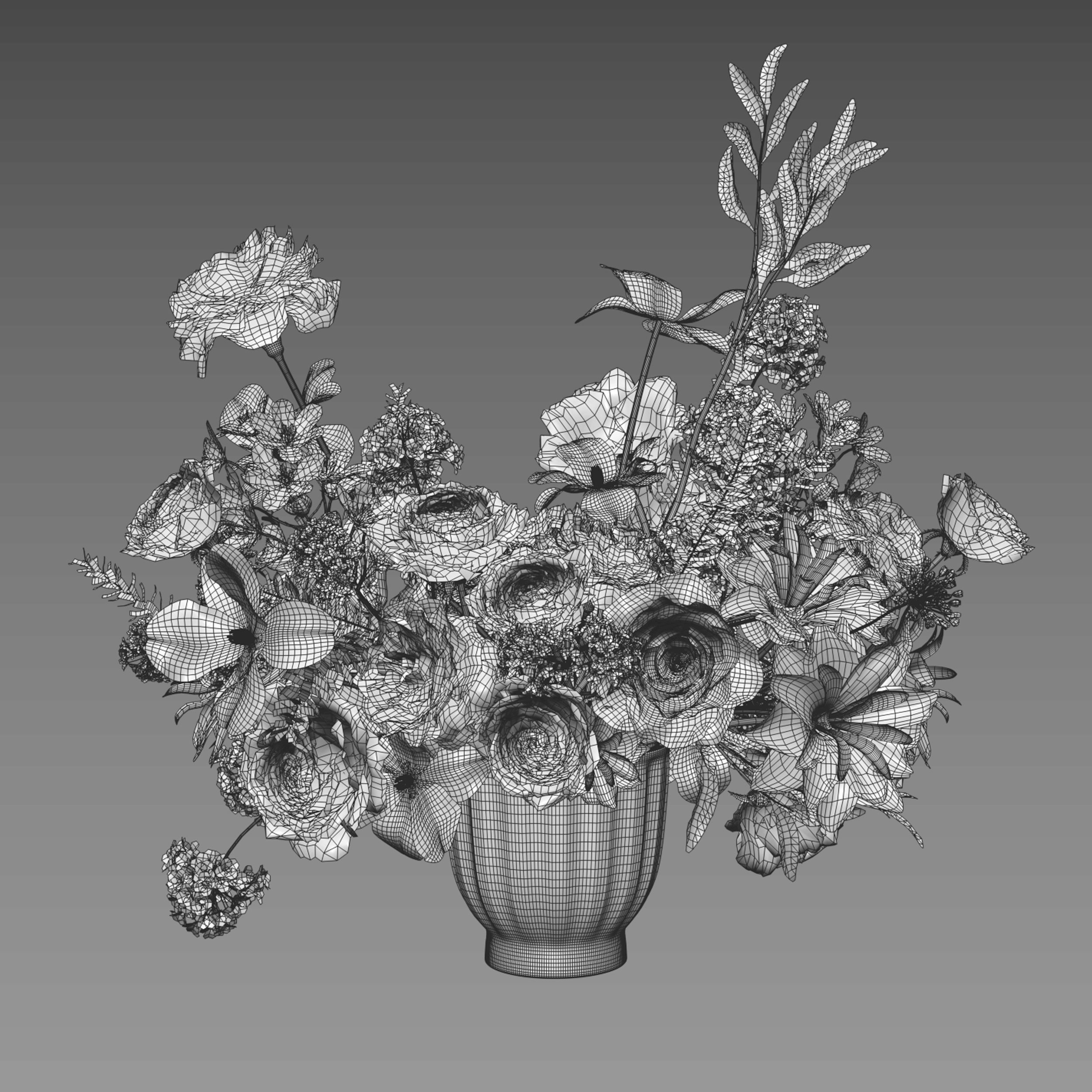 Flower Set 061 - Game-Ready 3D Model
