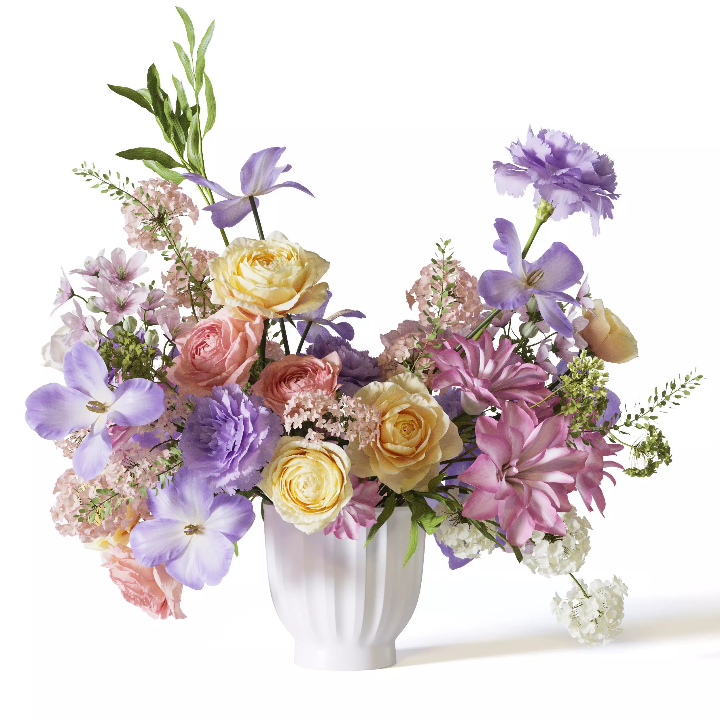 Flower Set 061 - Game-Ready 3D Model - View 2