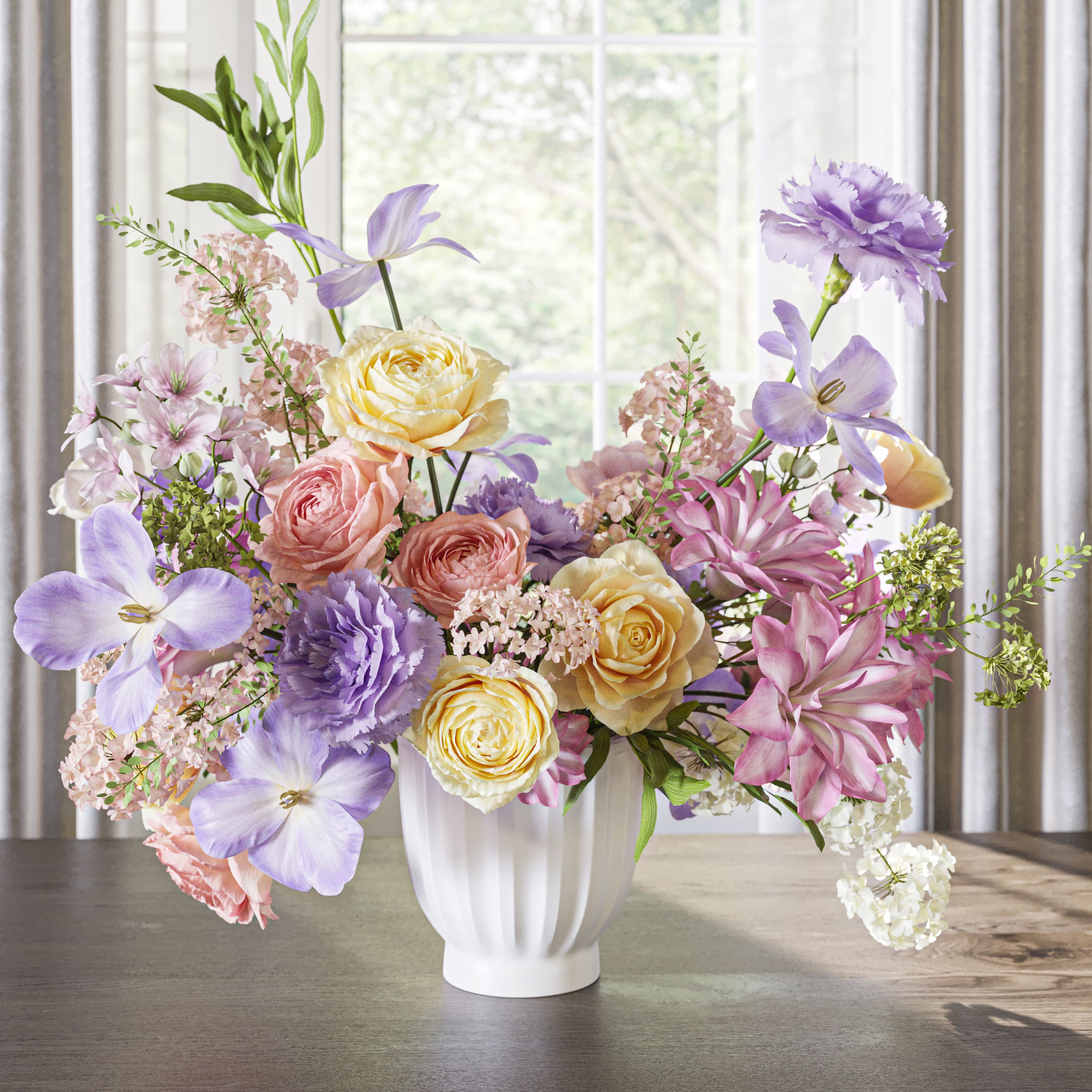 Flower Set 061 - Game-Ready 3D Model - View 4