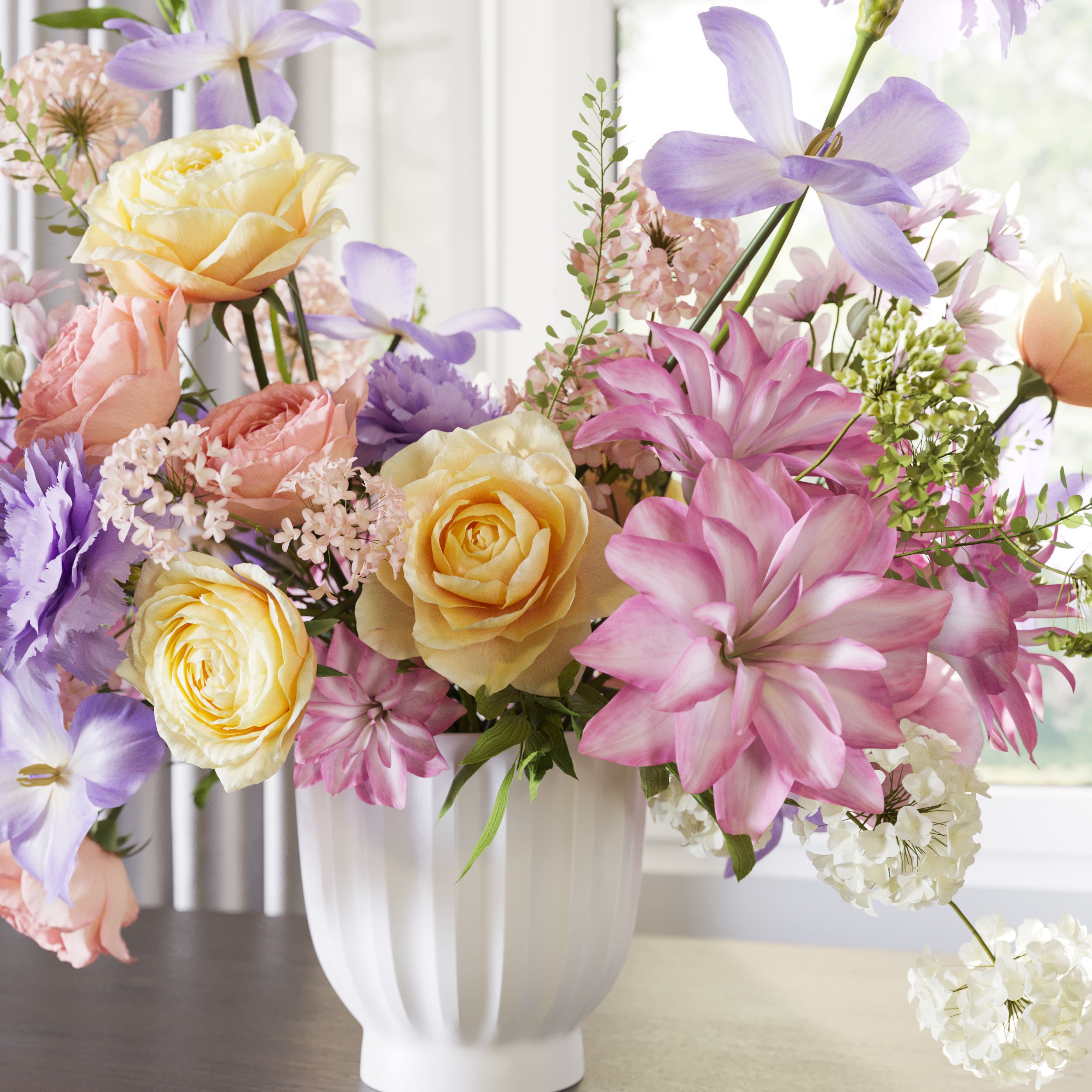 Flower Set 061 - Game-Ready 3D Model - View 6
