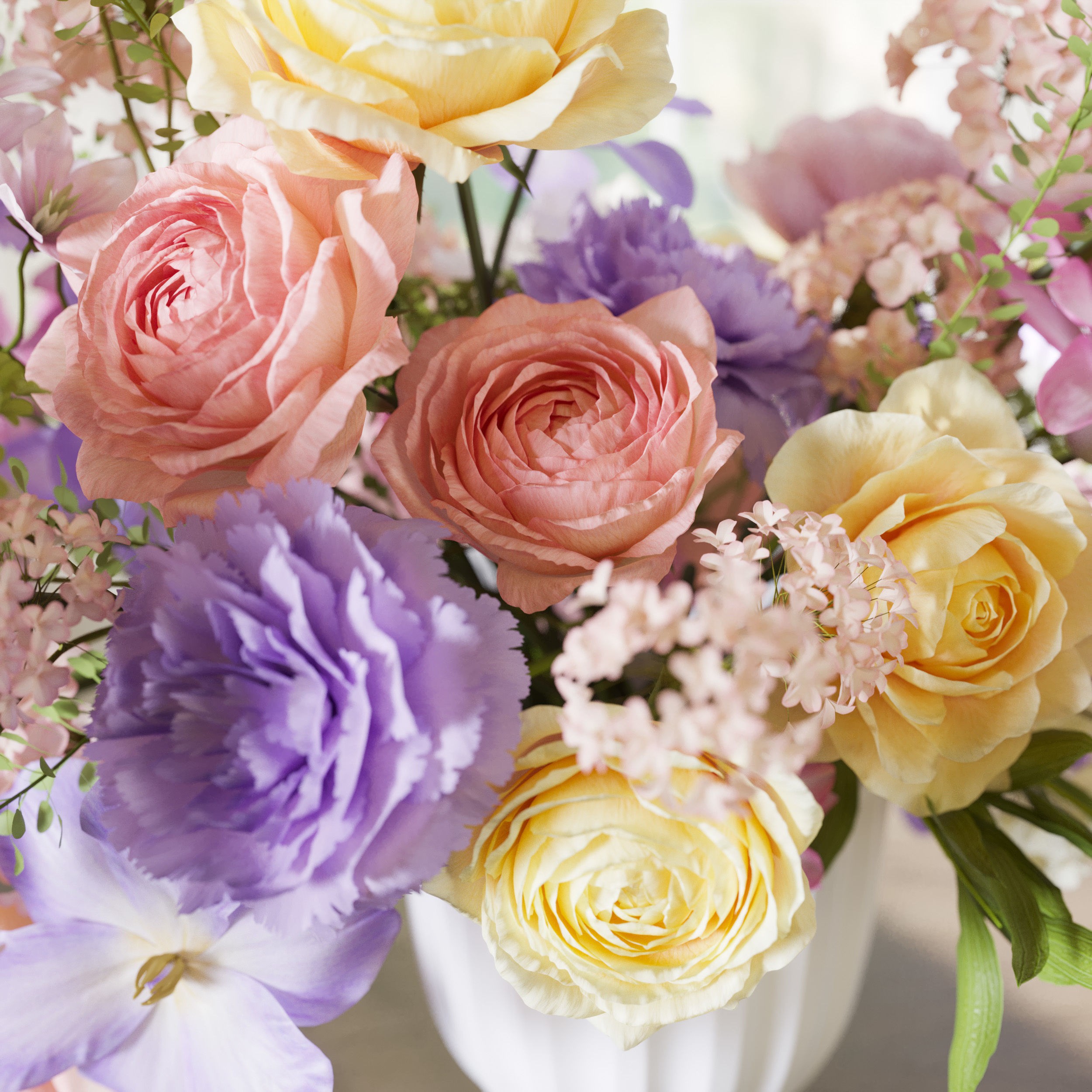Flower Set 061 - Game-Ready 3D Model - View 7