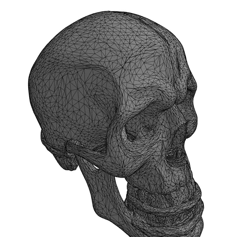 Mystical Skull Candle Holder 3D Model – Low Poly Gothic Prop, FBX - View 3