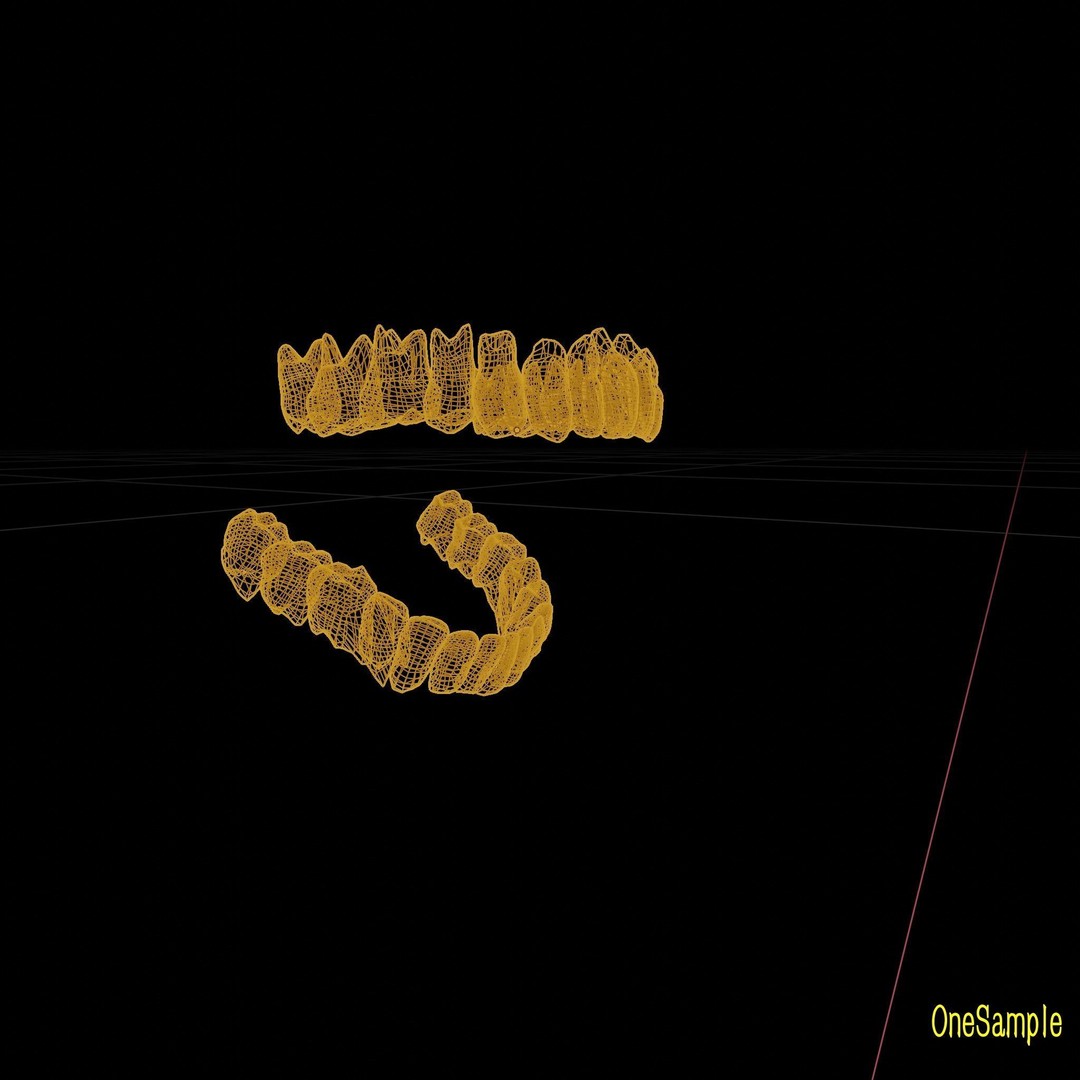 Mouth with Braces 3D Model – Low Poly Rigged Character Asset, Blender - View 31