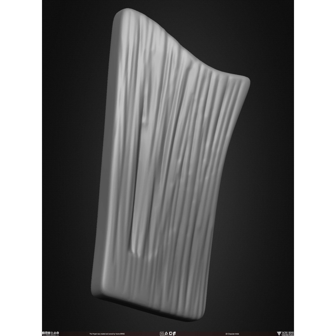 Male Facial Muscle Ecorche 3D Model – Low Poly Character Anatomy, OBJ - View 44