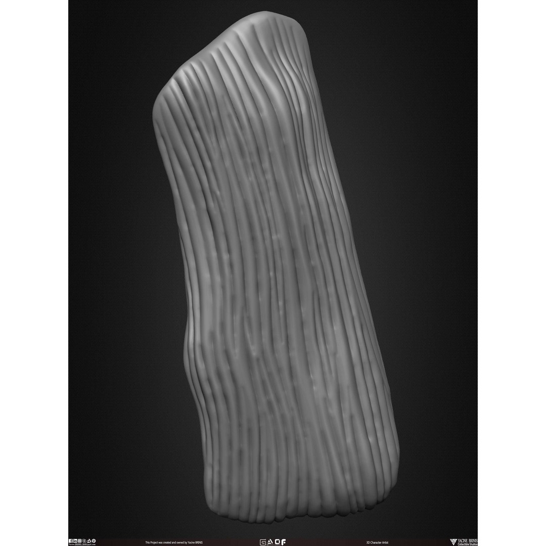 Male Facial Muscle Ecorche 3D Model – Low Poly Character Anatomy, OBJ - View 48