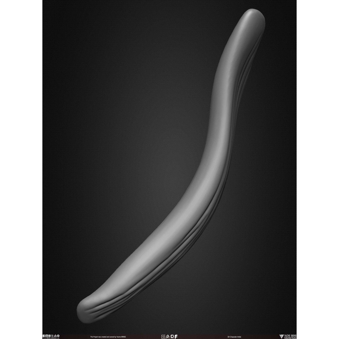 Male Facial Muscle Ecorche 3D Model – Low Poly Character Anatomy, OBJ - View 50