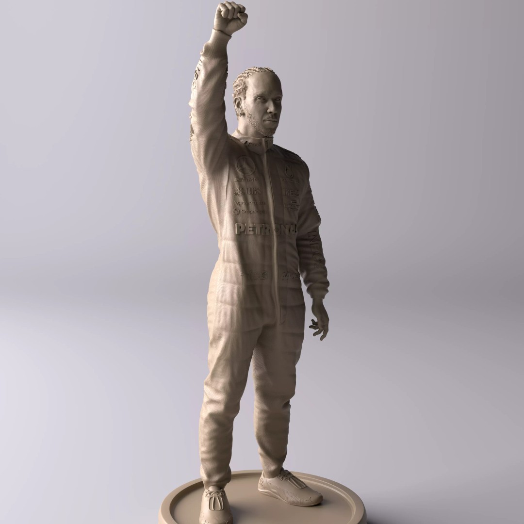 Lewis Hamilton 3D Model – Premium Statue Collectible Figure