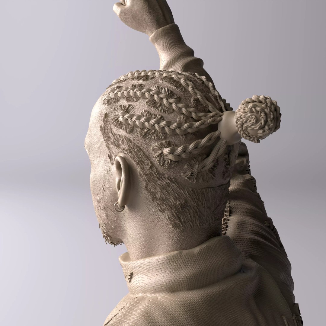 Lewis Hamilton 3D Model – Premium Statue Collectible Figure - View 8