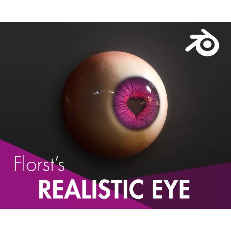 Realistic Eye 3D Model – Customizable Character Asset for Blender - View 2