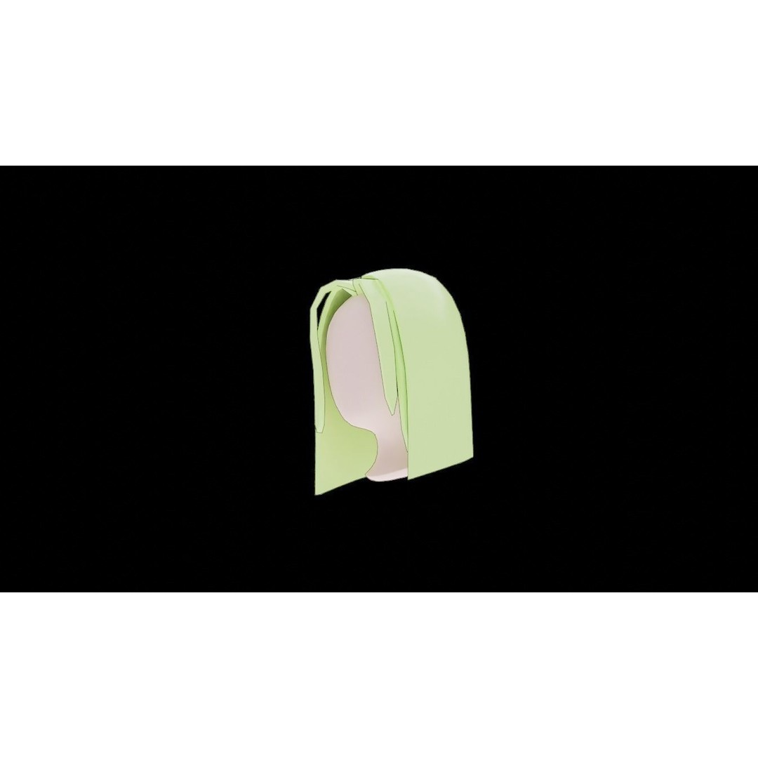 Base Haircuts 3D Model – Low Poly Stylized Haircuts for Character Design - View 19