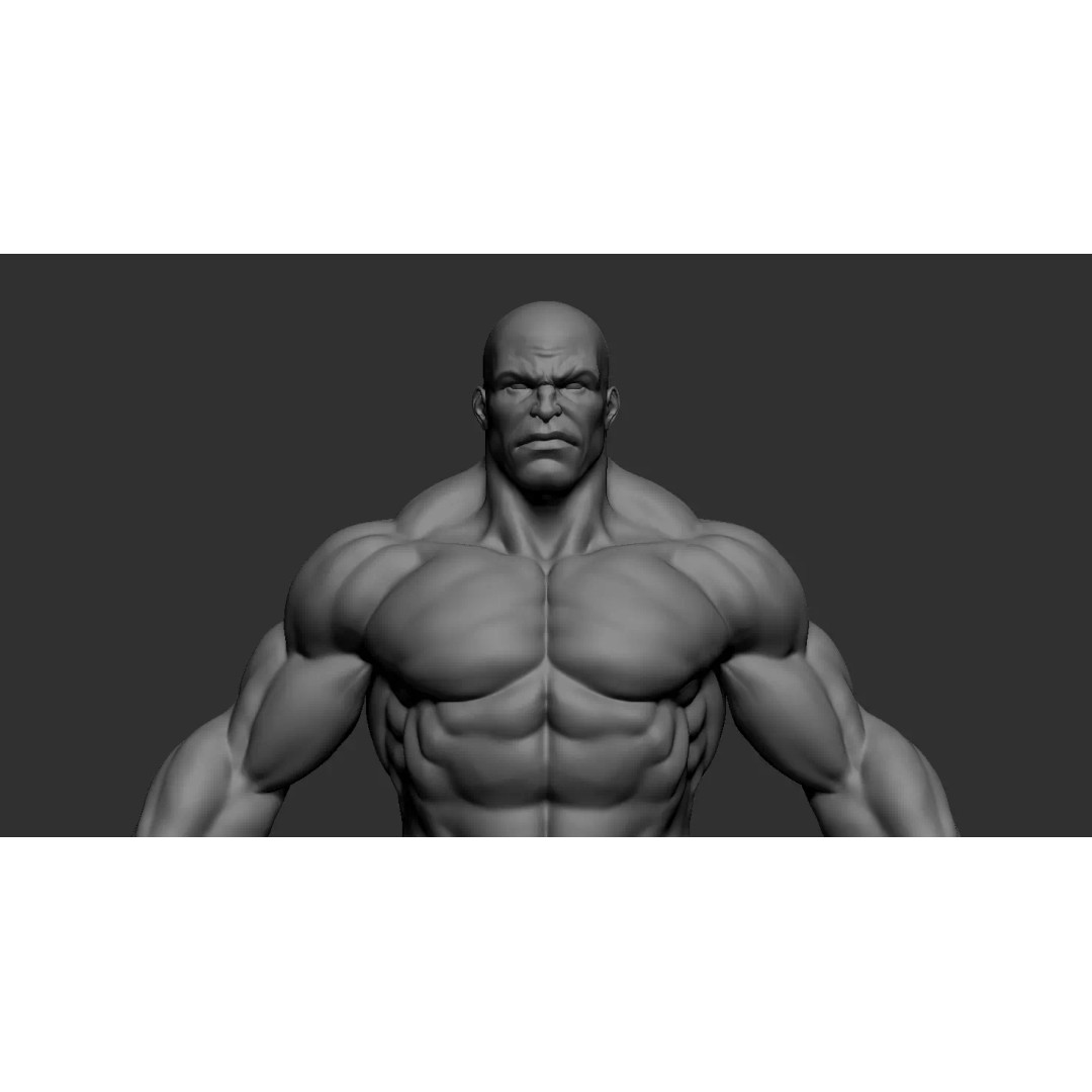 Basemesh Superhero 3D Model – Fully Editable Character Asset, ZTL - View 2