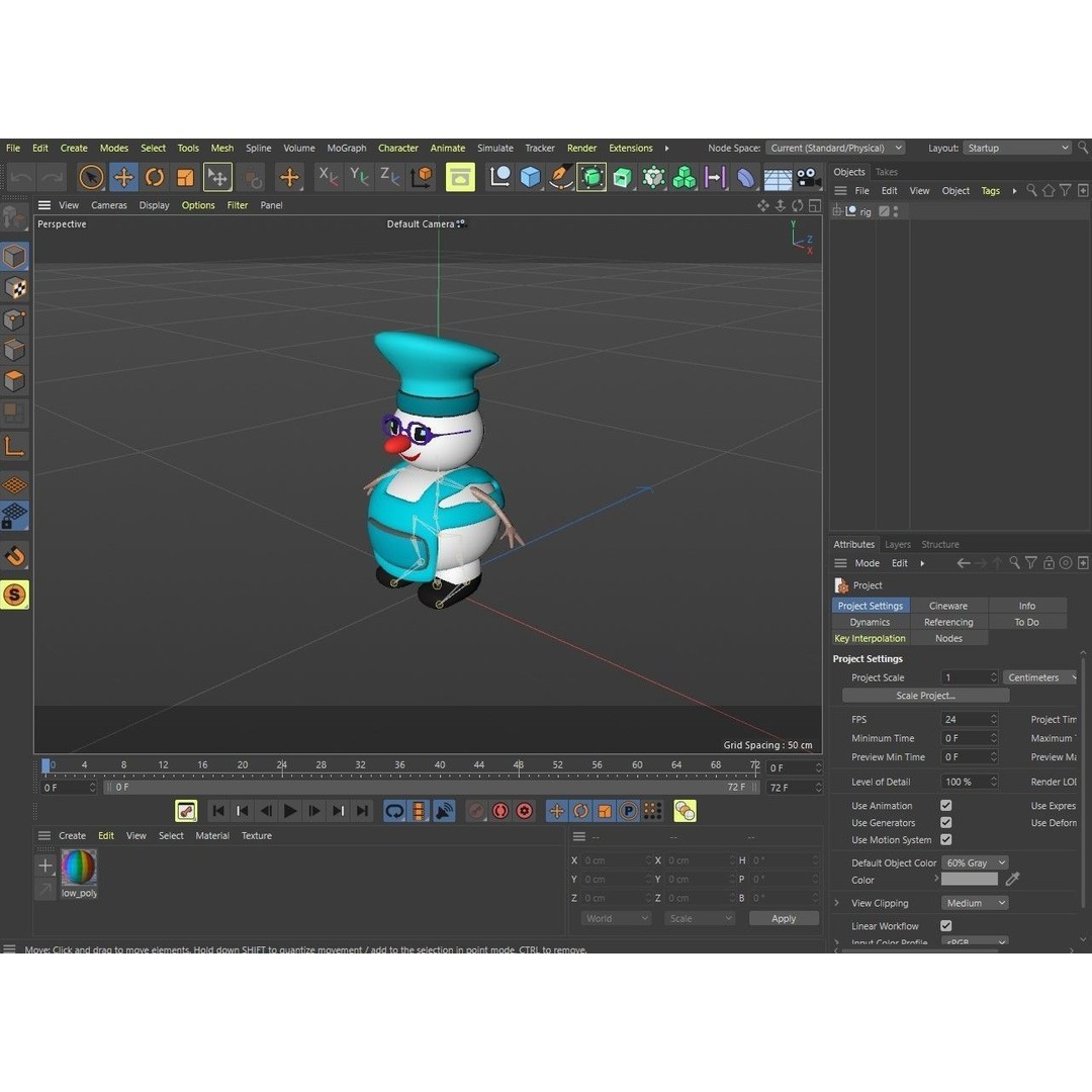 Funny Snowmen 3D Model – Low Poly Character Set, Game Ready, FBX - View 34