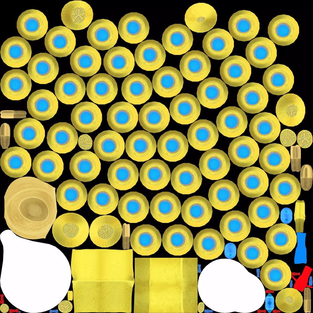 3D Peripheral Nerve Structure 3D Model – Detailed Anatomy Cross Section, FBX