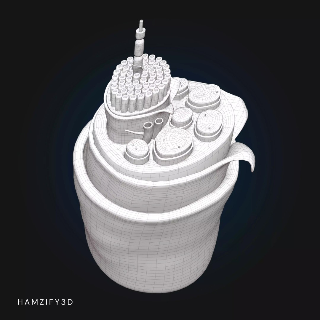 3D Peripheral Nerve Structure 3D Model – Detailed Anatomy Cross Section, FBX - View 6