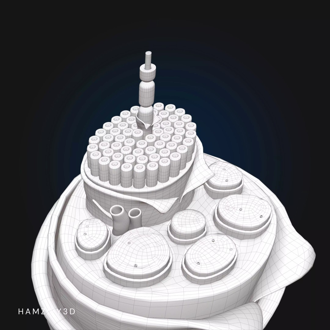 3D Peripheral Nerve Structure 3D Model – Detailed Anatomy Cross Section, FBX - View 7