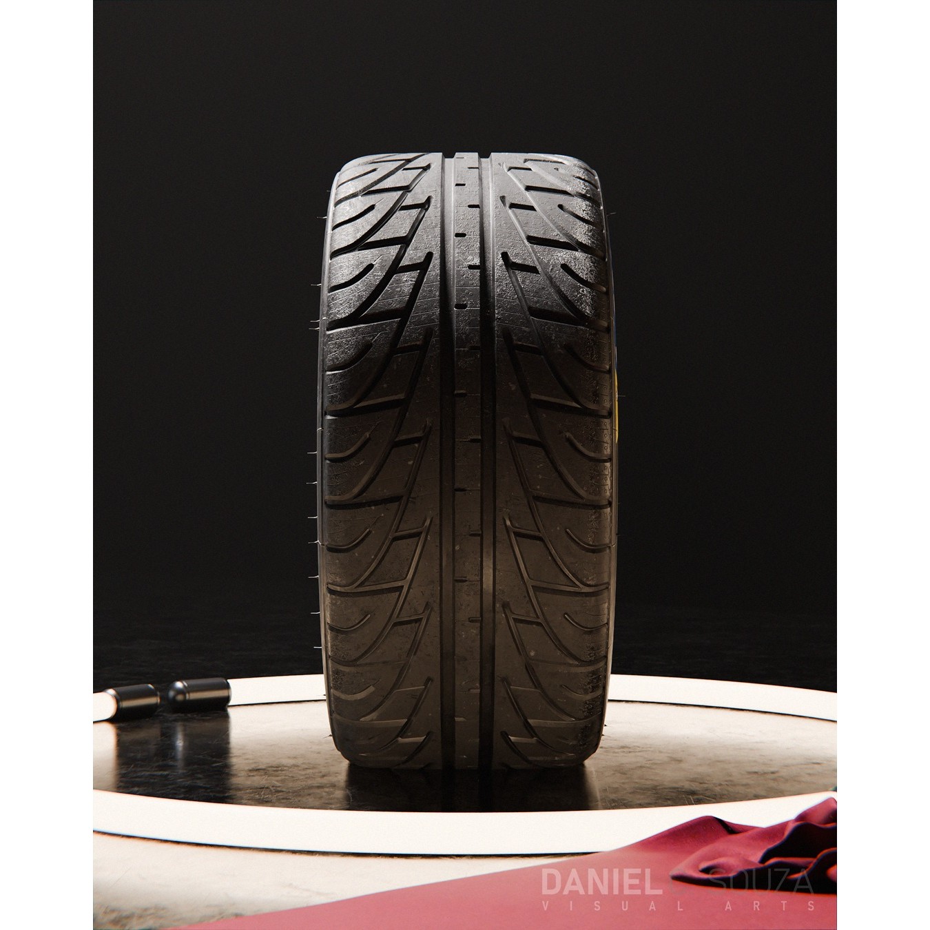 Michelin Pilot Sport GT P2L Tire - High Detailed 3D Model - View 11