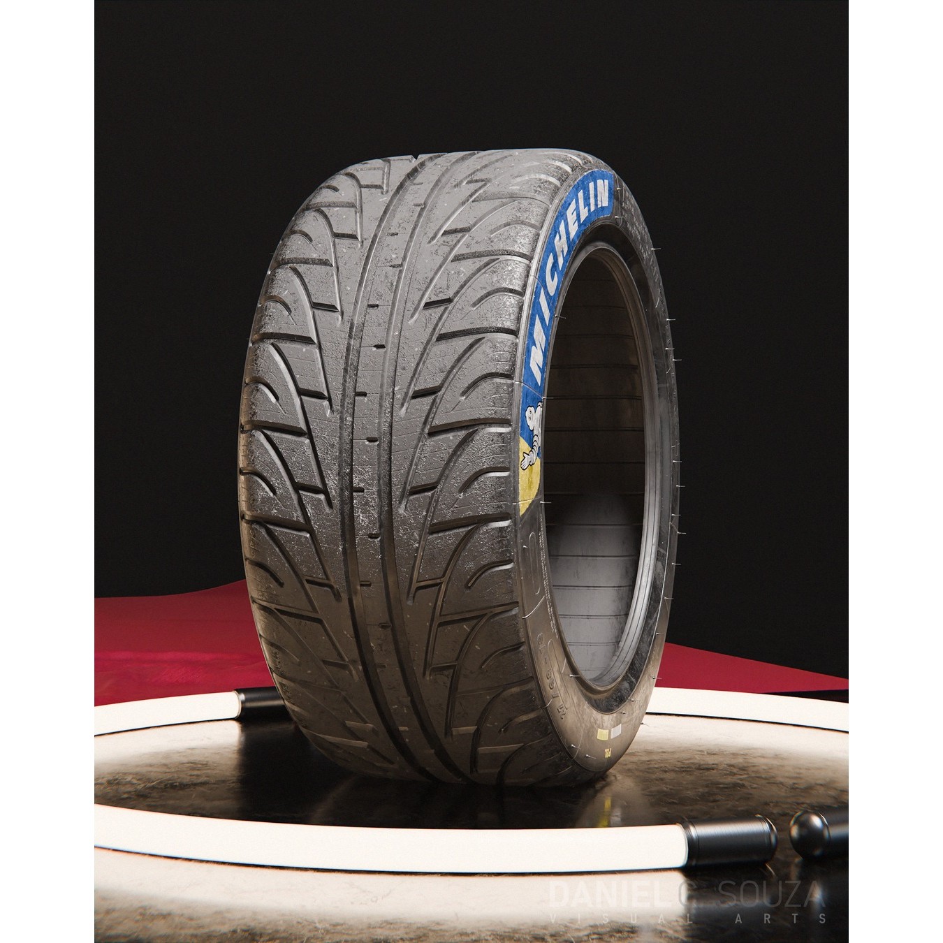 Michelin Pilot Sport GT P2L Tire - High Detailed 3D Model - View 12