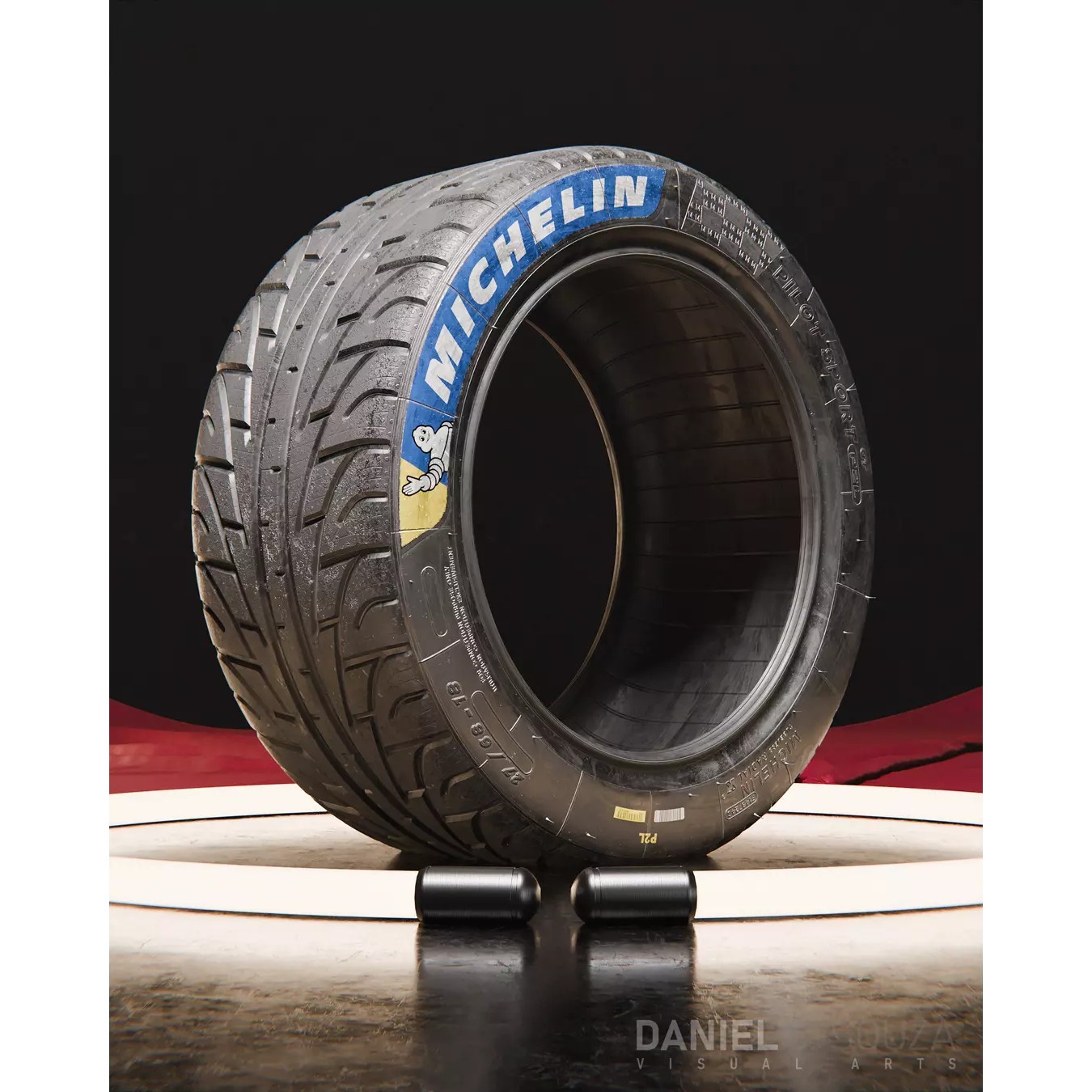 Michelin Pilot Sport GT P2L Tire - High Detailed 3D Model - View 2