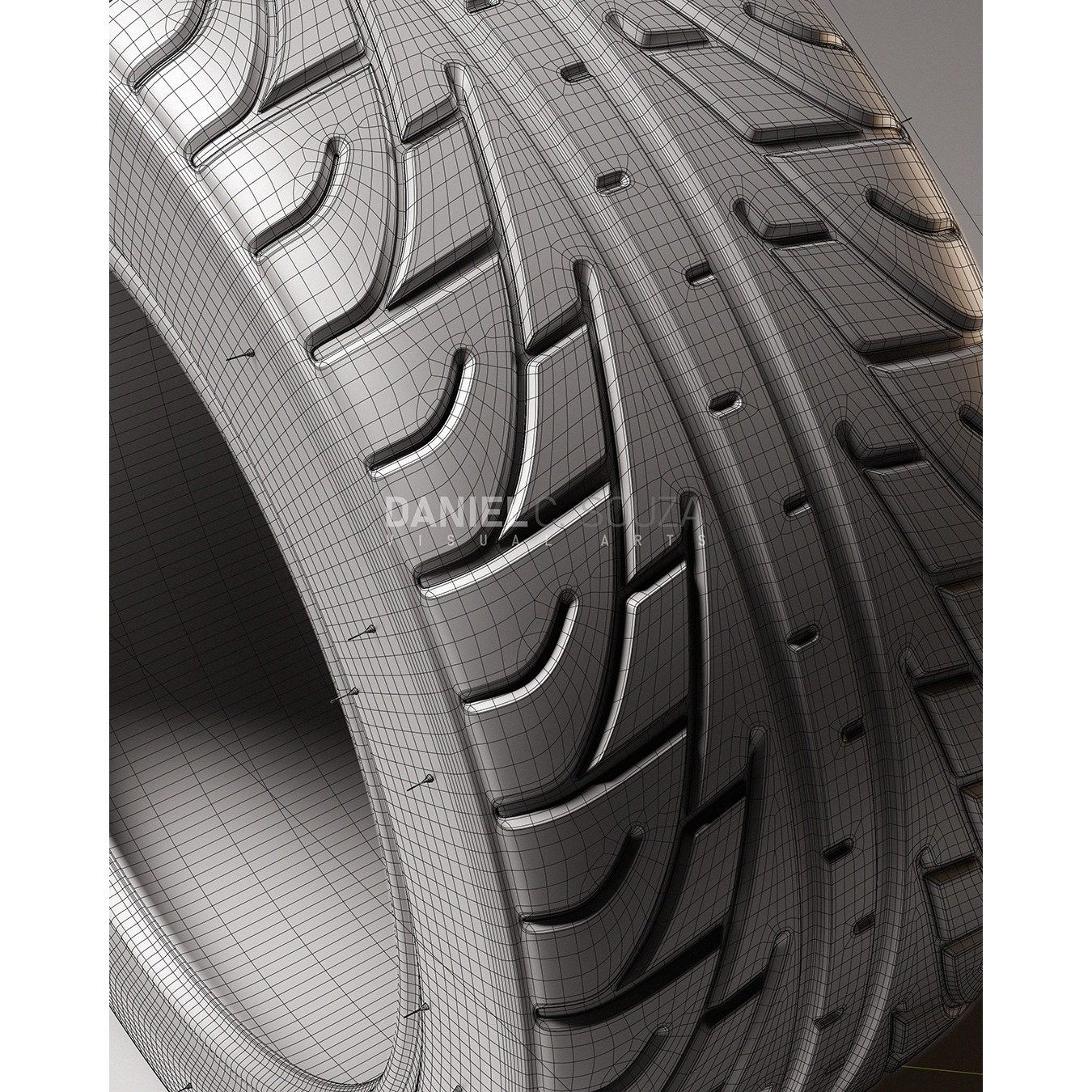 Michelin Pilot Sport GT P2L Tire - High Detailed 3D Model - View 3
