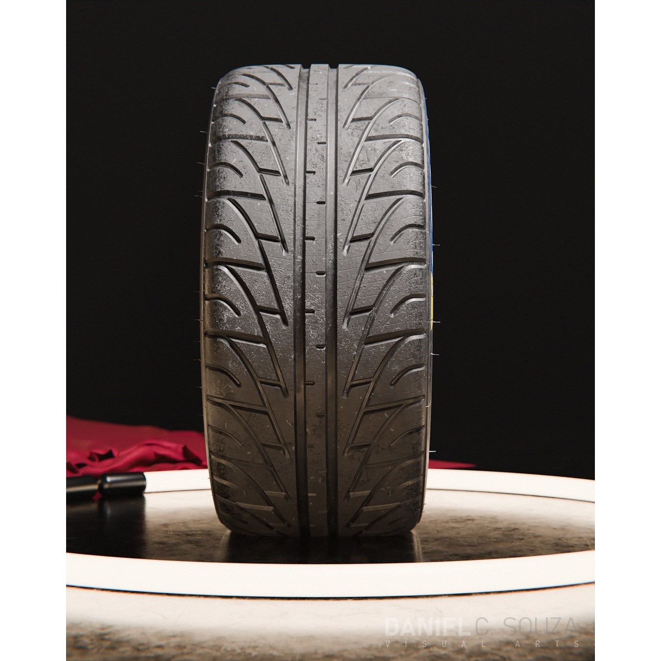 Michelin Pilot Sport GT P2L Tire - High Detailed 3D Model - View 6