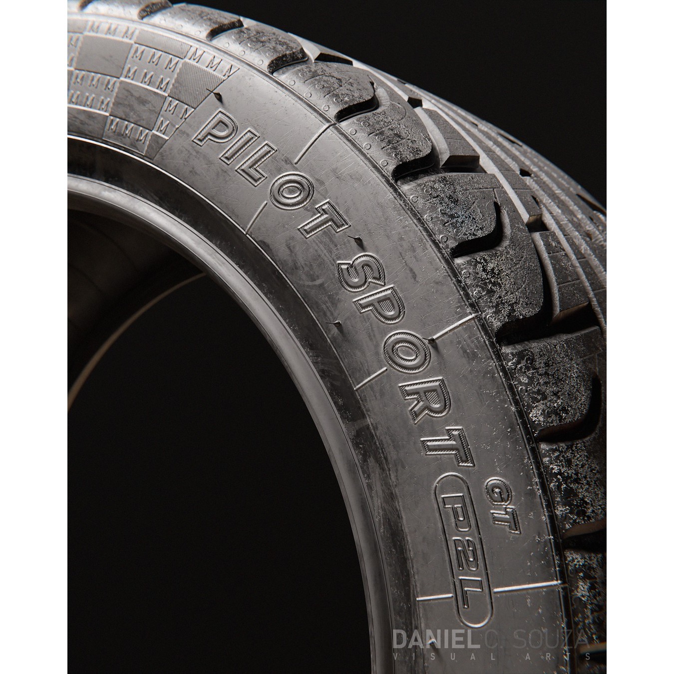 Michelin Pilot Sport GT P2L Tire - High Detailed 3D Model - View 8