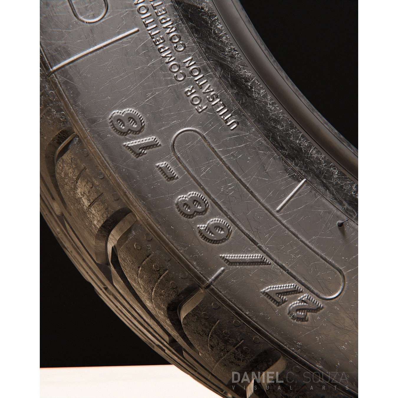 Michelin Pilot Sport GT P2L Tire - High Detailed 3D Model - View 9