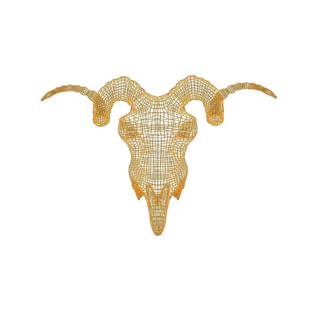 Ram Skull 3D Model – Low Poly PBR Game Asset, FBX, Blender - View 9