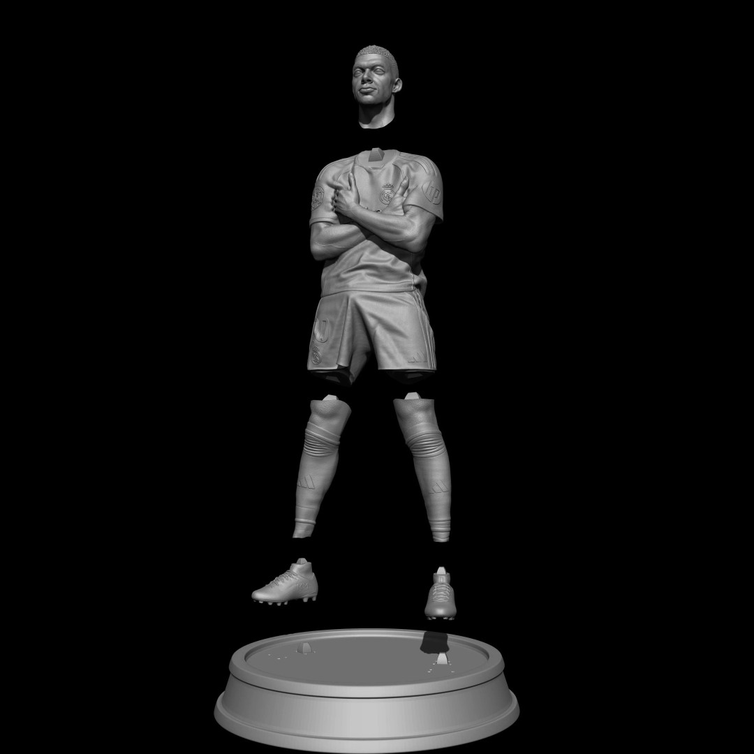 Kylian Mbappé Celebration 3D Model – Premium Statue for Collectors