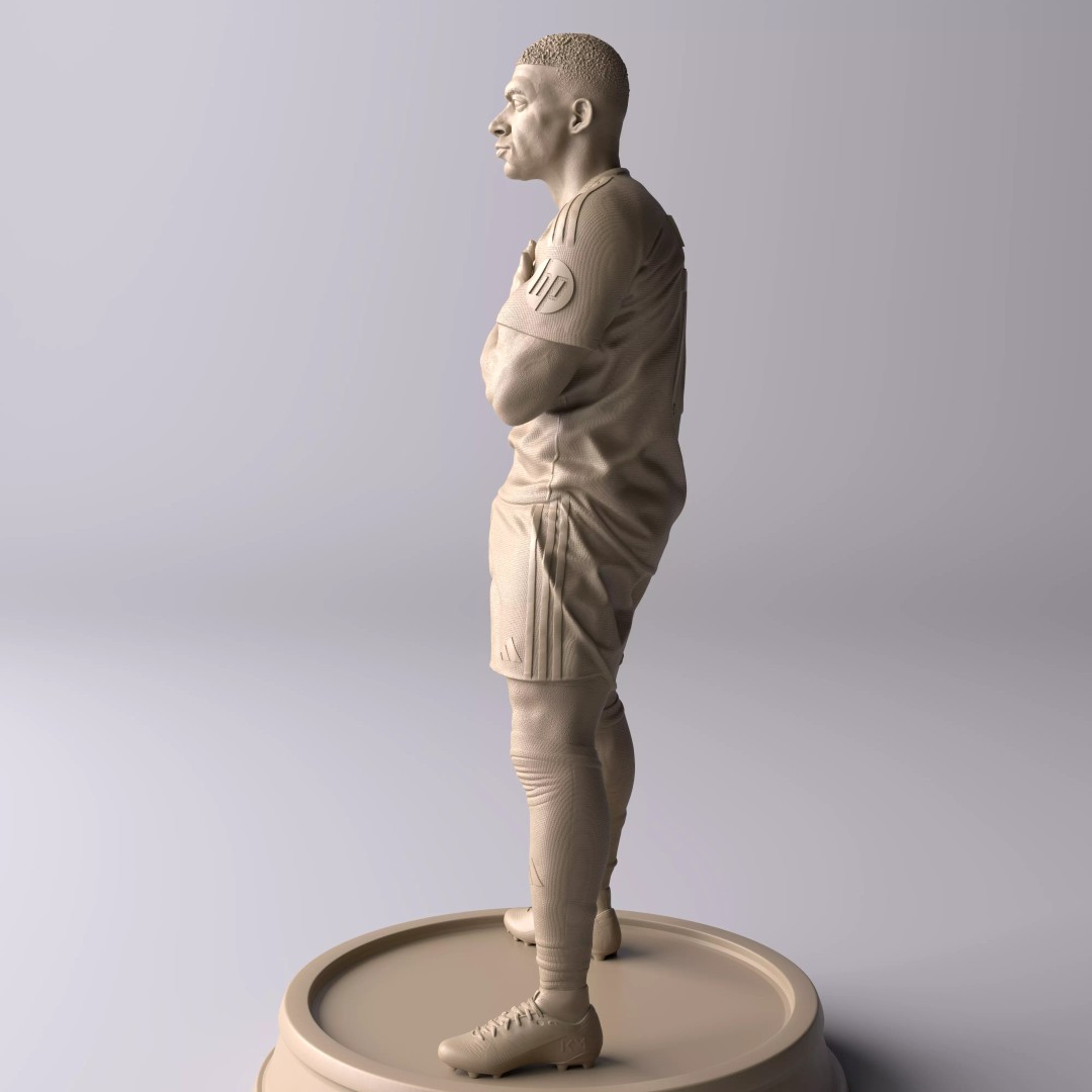Kylian Mbappé Celebration 3D Model – Premium Statue for Collectors - View 11