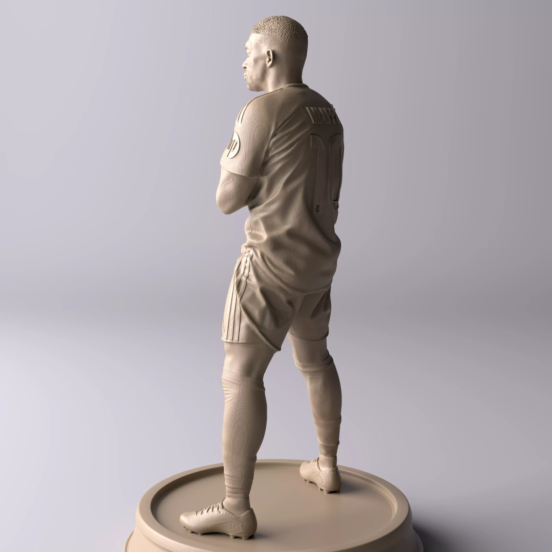 Kylian Mbappé Celebration 3D Model – Premium Statue for Collectors - View 12