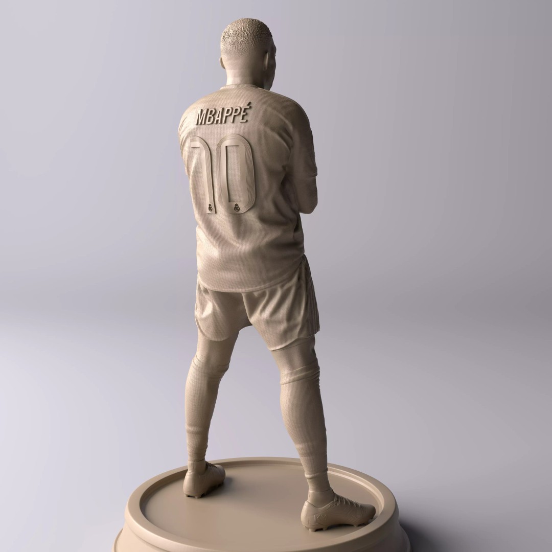 Kylian Mbappé Celebration 3D Model – Premium Statue for Collectors - View 15