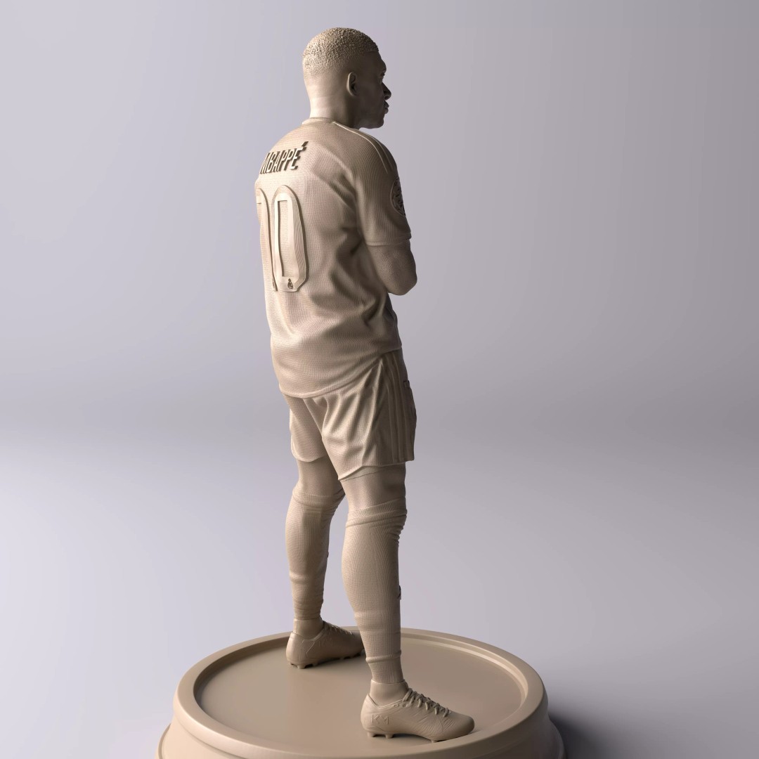 Kylian Mbappé Celebration 3D Model – Premium Statue for Collectors - View 16