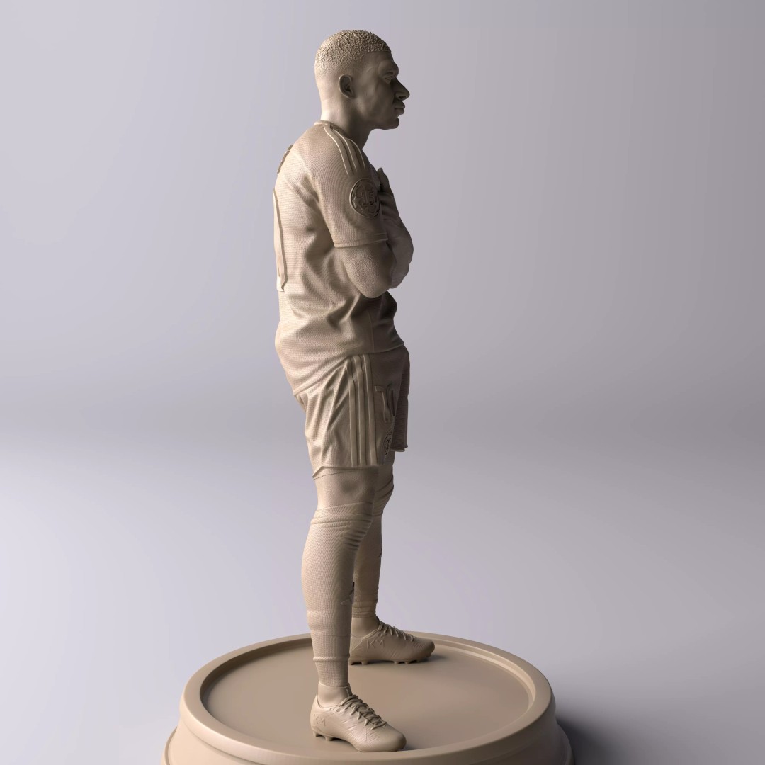 Kylian Mbappé Celebration 3D Model – Premium Statue for Collectors - View 17