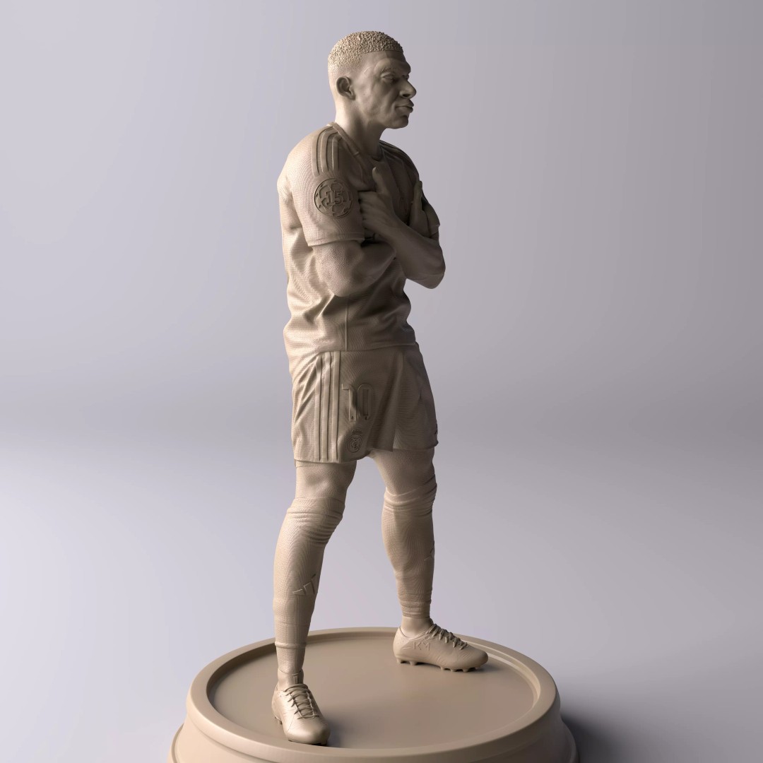 Kylian Mbappé Celebration 3D Model – Premium Statue for Collectors - View 18