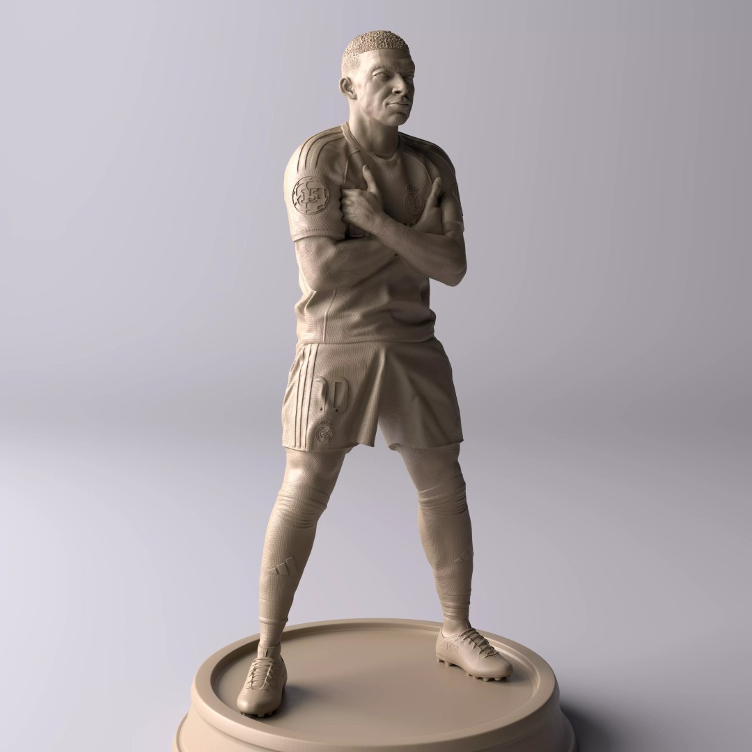 Kylian Mbappé Celebration 3D Model – Premium Statue for Collectors - View 19