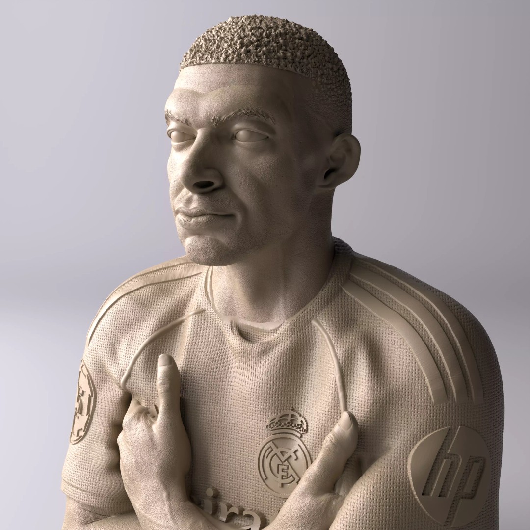 Kylian Mbappé Celebration 3D Model – Premium Statue for Collectors - View 2