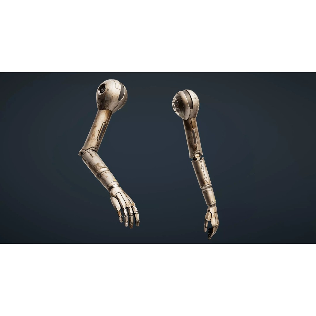Robot Arms 3D Model – Low Poly Rigged Asset for VR, Unity Package - View 5