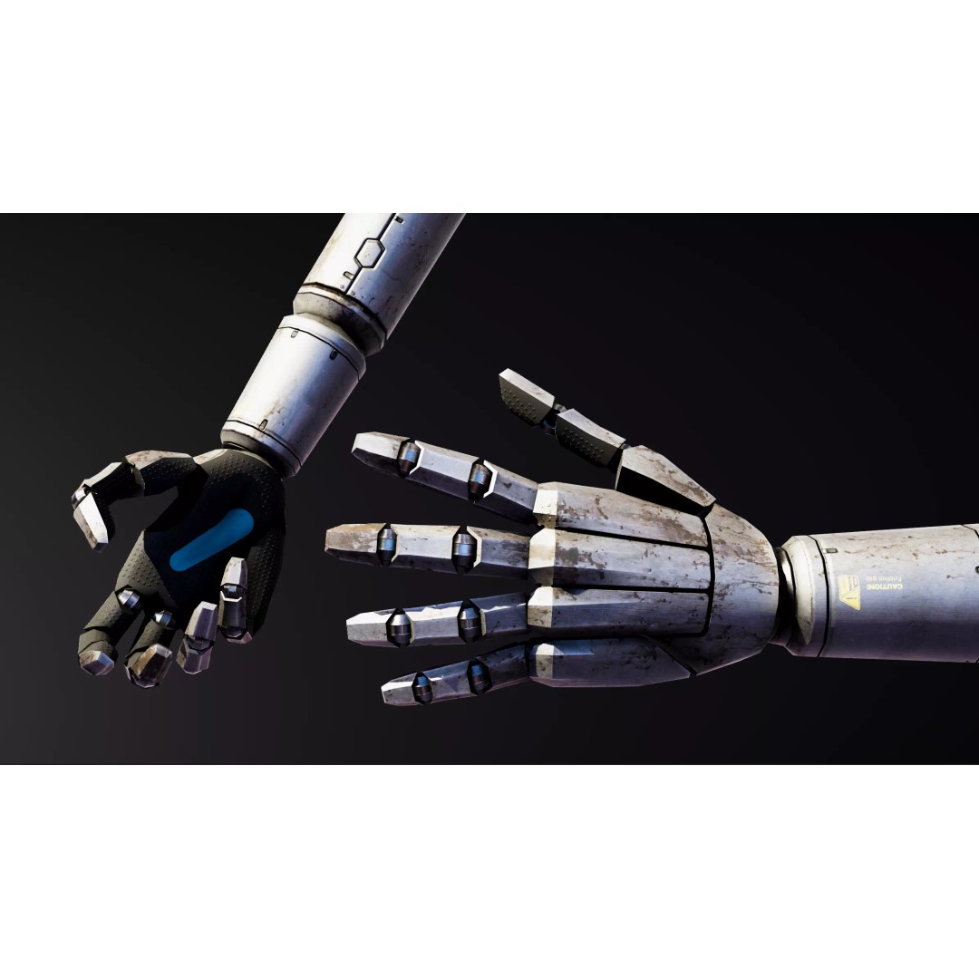 Robot Arms 3D Model – Low Poly Rigged Asset for VR, Unity Package - View 8