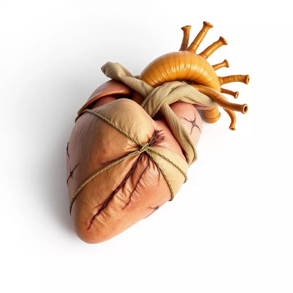 Stylized Human Heart 3D Model – Low Poly Gothic Asset, FBX, PBR - View 2