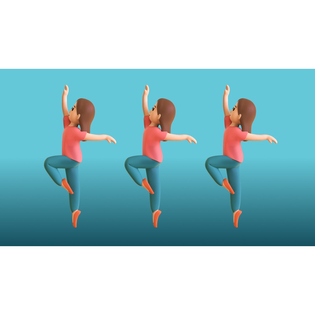 Casual Characters 02 3D Model – Low Poly Rigged Characters with Animations