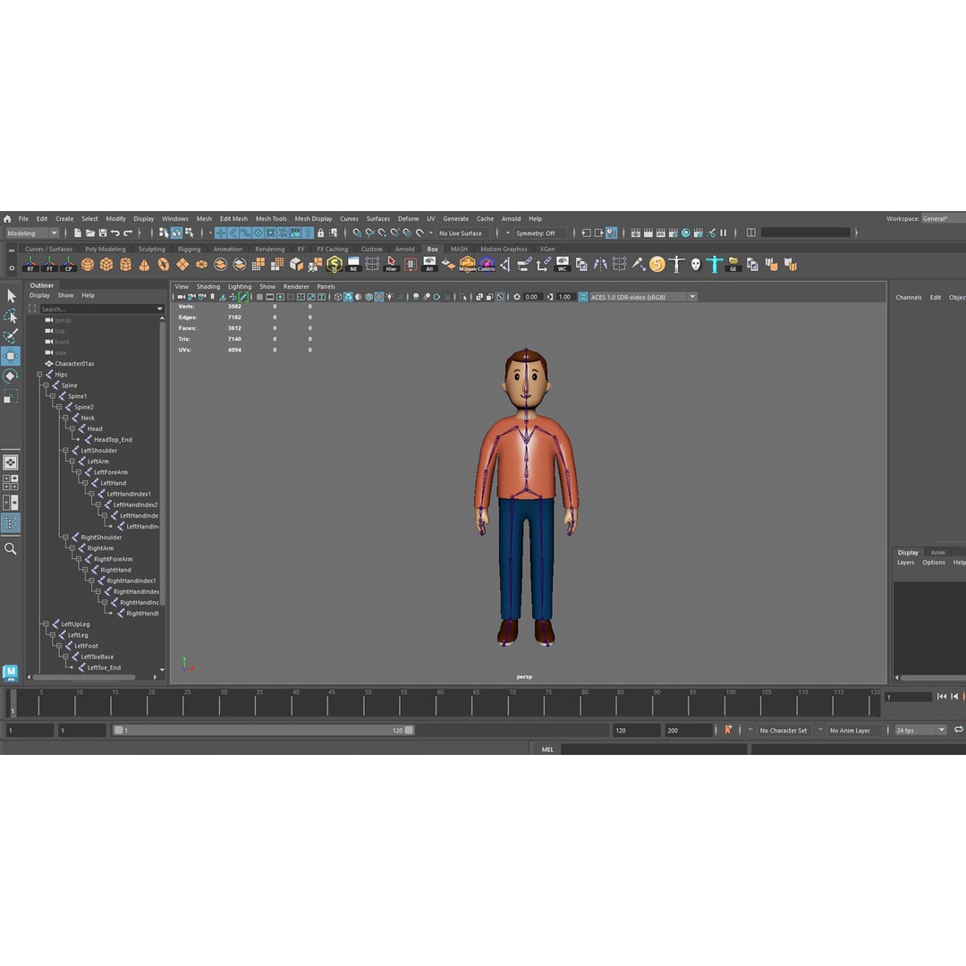 Casual Characters 02 3D Model – Low Poly Rigged Characters with Animations - View 15