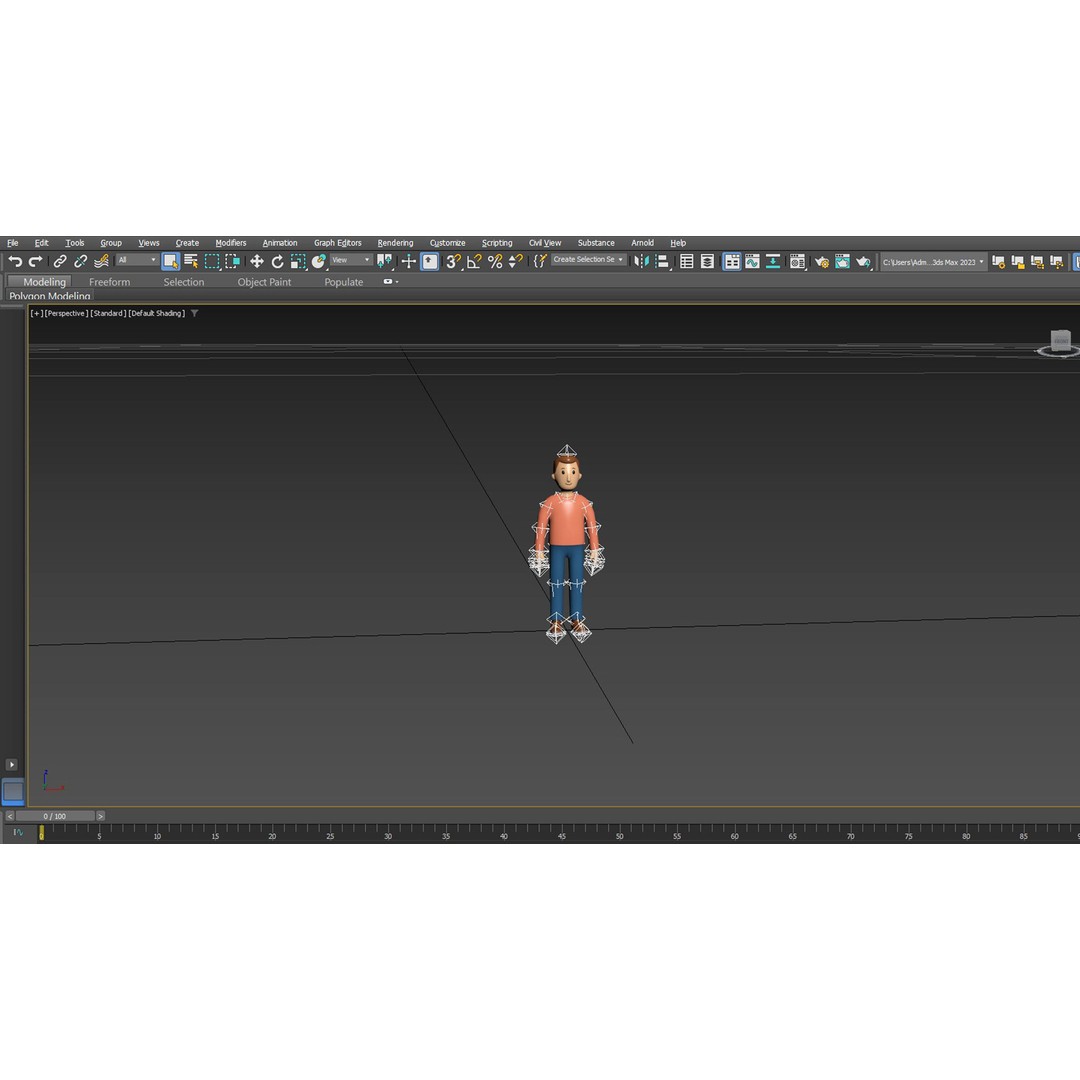 Casual Characters 02 3D Model – Low Poly Rigged Characters with Animations - View 18