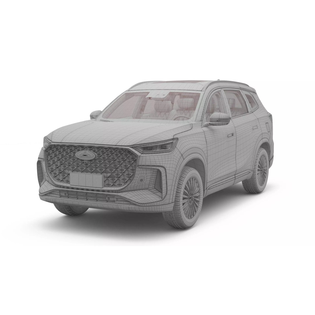 2026 Chery Tiggo 8 3D Model – Detailed SUV Asset, FBX, Blender - View 17